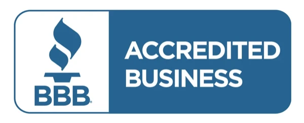 BBB Accredited Business logo, ensuring trust and credibility in business practices.